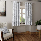 Delilah Cotton Curtain Fabric - Silver, perfect for creating a stylish and polished look in your living room, bedroom, or dining area
