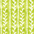 Delilah Cotton Curtain Fabric - Lime Green in a modern living room setting