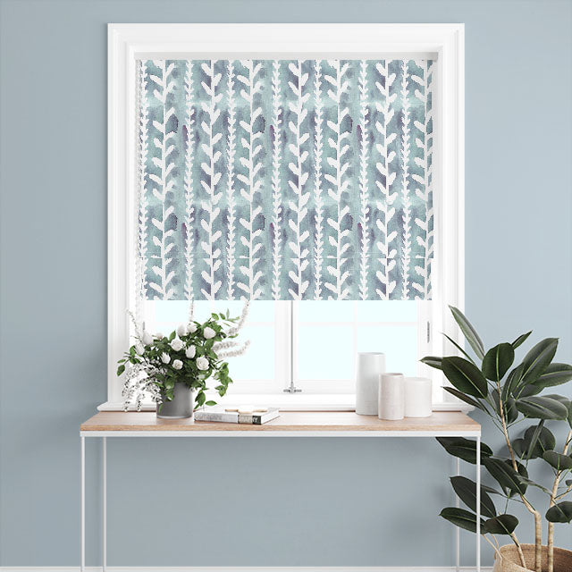 Delilah Cotton Curtain Fabric - Ocean, a high-quality and versatile fabric that drapes beautifully and adds an elegant touch to any window treatment 