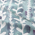 Delilah Cotton Curtain Fabric - Ocean, featuring a gorgeous ocean blue color that adds a refreshing and calming touch to any interior design