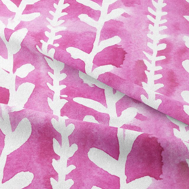 Luxurious Delilah Cotton Curtain Fabric - Pink, featuring a beautiful shade of pink and a high-quality cotton material for a rich and refined look