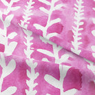Luxurious Delilah Cotton Curtain Fabric - Pink, featuring a beautiful shade of pink and a high-quality cotton material for a rich and refined look