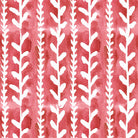 Delilah Cotton Curtain Fabric - Red swatch with intricate floral pattern and rich crimson color