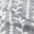 Delilah Cotton Curtain Fabric - Silver, featuring a soft and smooth texture with a subtle sheen for a touch of sophistication