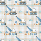Demolition Ball Cotton Curtain Fabric - Grey, suitable for modern decor themes
