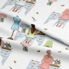 High-Quality White Dressmaker Cotton Curtain Fabric for Home Decor and Sewing Projects
