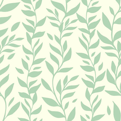 Foliage Cotton Curtain Fabric in Duck Egg Blue, perfect for home decor