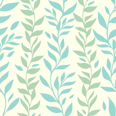 Foliage Cotton Curtain Fabric in Juniper Green, perfect for natural home decor