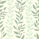 Foliage Cotton Curtain Fabric in Sage Green, Perfect for Natural Home Decor