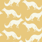 Foxy Linen Curtain Fabric - Ochre swatch shown against a neutral background