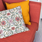 High-quality Genoa Linen Curtain Fabric in Pink, adding a subtle pop of color to your living space