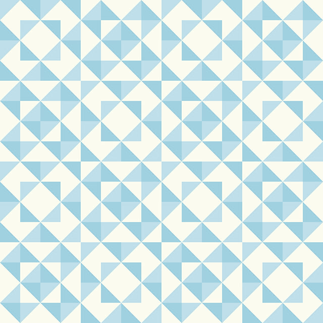 Beautiful blue cotton curtain fabric featuring geometric patterns for modern home decor