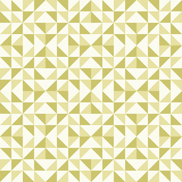 Geometry Cotton Curtain Fabric - Fennel in green and white stripes pattern