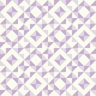 Geometry Cotton Curtain Fabric in Lilac color, perfect for modern interiors