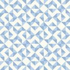 Geometry Cotton Curtain Fabric - Sky, a light and airy blue fabric with geometric patterns perfect for window treatments and home decor