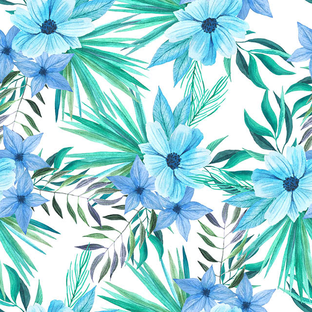 Jasmine Cotton Curtain Fabric in Blue, perfect for adding elegance to any room