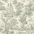 Linen curtain fabric in grey color with subtle texture and sheen