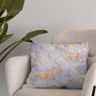 Marble cotton curtain fabric in Alexandrite color, perfect for elegant home decor