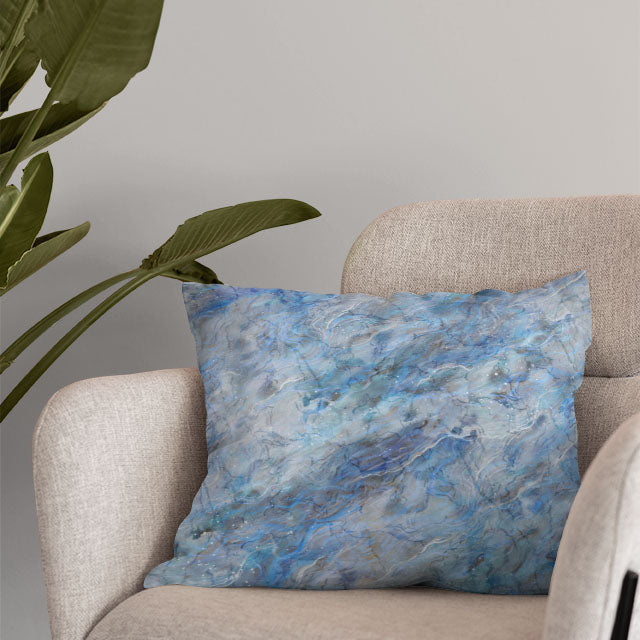 High-quality opal marble cotton curtain fabric with a luxurious and elegant design