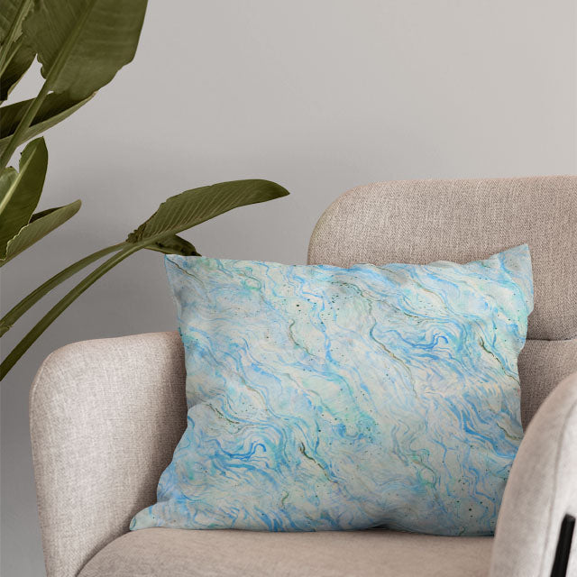 Soft and flowy Marble Cotton Curtain Fabric - Topaz for stylish decor