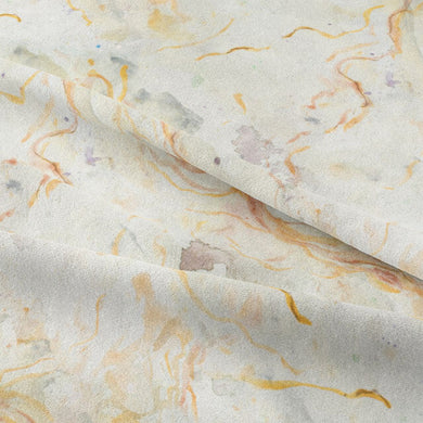 Ivory marble cotton curtain fabric with luxurious and soft texture