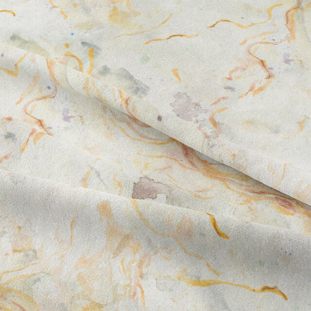 Ivory marble cotton curtain fabric with luxurious and soft texture