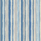 Marcella Stripe Cotton Curtain Fabric in Blue, perfect for elegant home decor