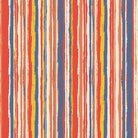 Marcella Stripe Cotton Curtain Fabric in Flame color, perfect for window treatments
