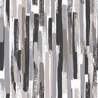 Long, flowing charcoal Modernism Cotton Curtain Fabric hanging in a sunlit room