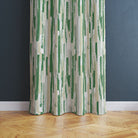 Bright green Modernism Cotton Curtain Fabric with a sleek and elegant look