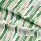 High-quality green Modernism Cotton Curtain Fabric draped over a window