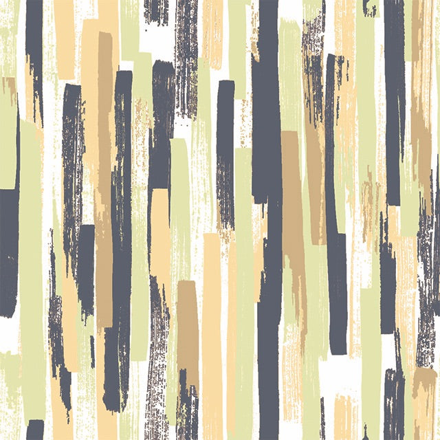 Modernism Cotton Curtain Fabric in Pistachio Green with Geometric Pattern