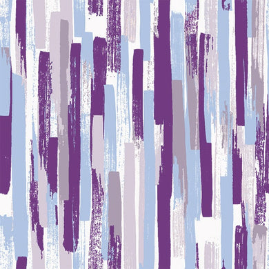 Close-up of Modernism Cotton Curtain Fabric in rich purple color with subtle texture and sheen