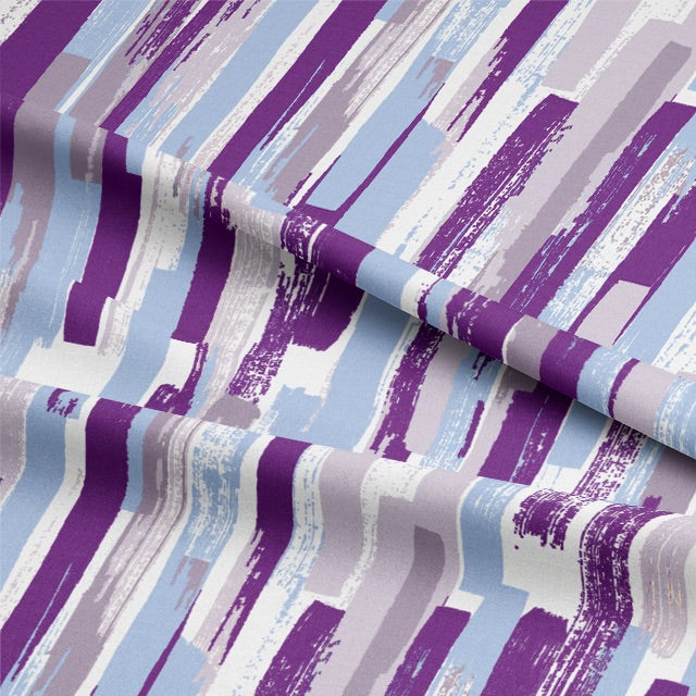 Elegant drapery showcasing the luxurious Modernism Cotton Curtain Fabric in a stunning shade of purple