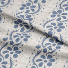 Soft and luxurious Neot Cotton Curtain Fabric in Blue, offering a timeless and sophisticated look to any living space