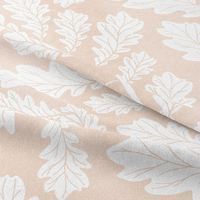 High quality Oak Leaf Cotton Curtain Fabric - Natural for window treatments