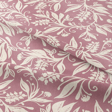 Soft and breathable pink curtain fabric made of high-quality Oxford cotton