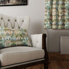 The Parisienne Walkways Cotton Curtain Fabric - Spring is a versatile and stylish choice for adding a fresh and cheerful look to your home decor