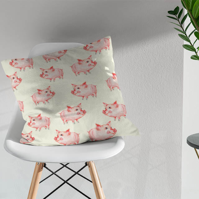  High quality, durable and versatile pink fabric with cute Porky Pig print