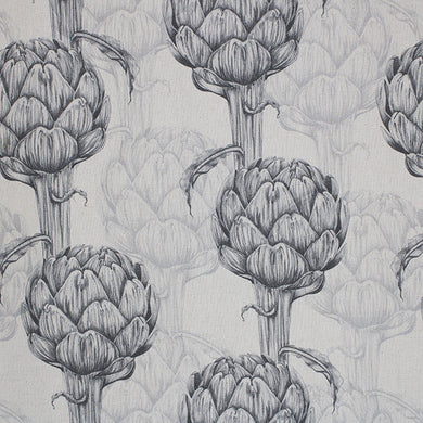 Protea Linen Curtain Fabric in Charcoal, a luxurious and versatile choice for window treatments
