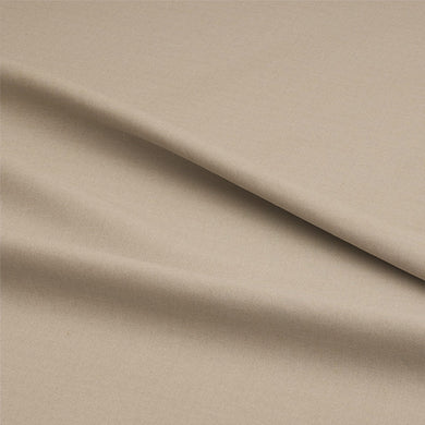 High quality cream cotton sateen fabric for curtain lining, smooth and durable