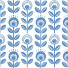 Scandi Cotton Curtain Fabric in Cornflower Blue, suitable for home decor