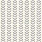 Flatlay of grey stem and leaf design on neutral background fabric
