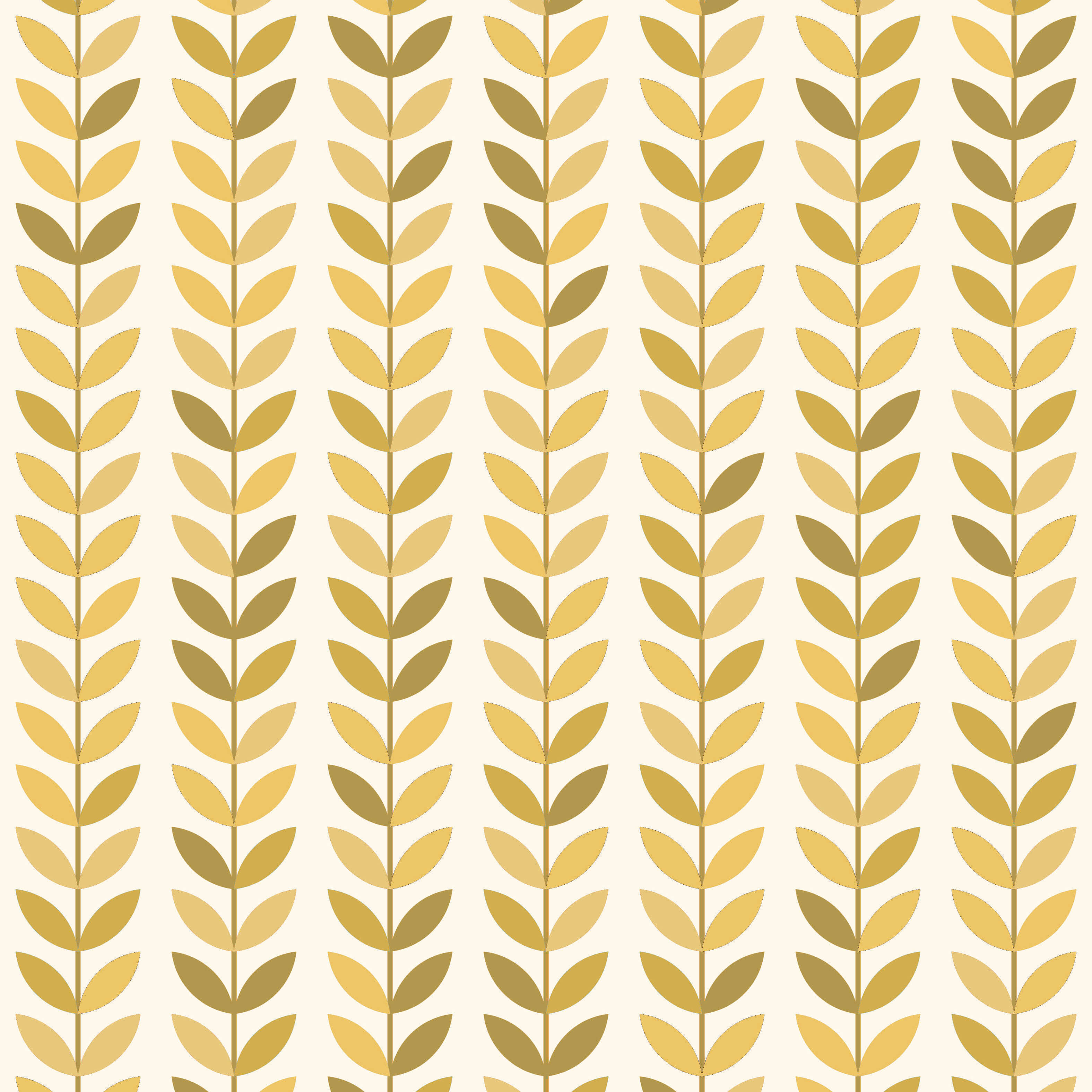 Scandi Stem Cotton Curtain Fabric in Ochre color with a stylish modern Scandinavian design