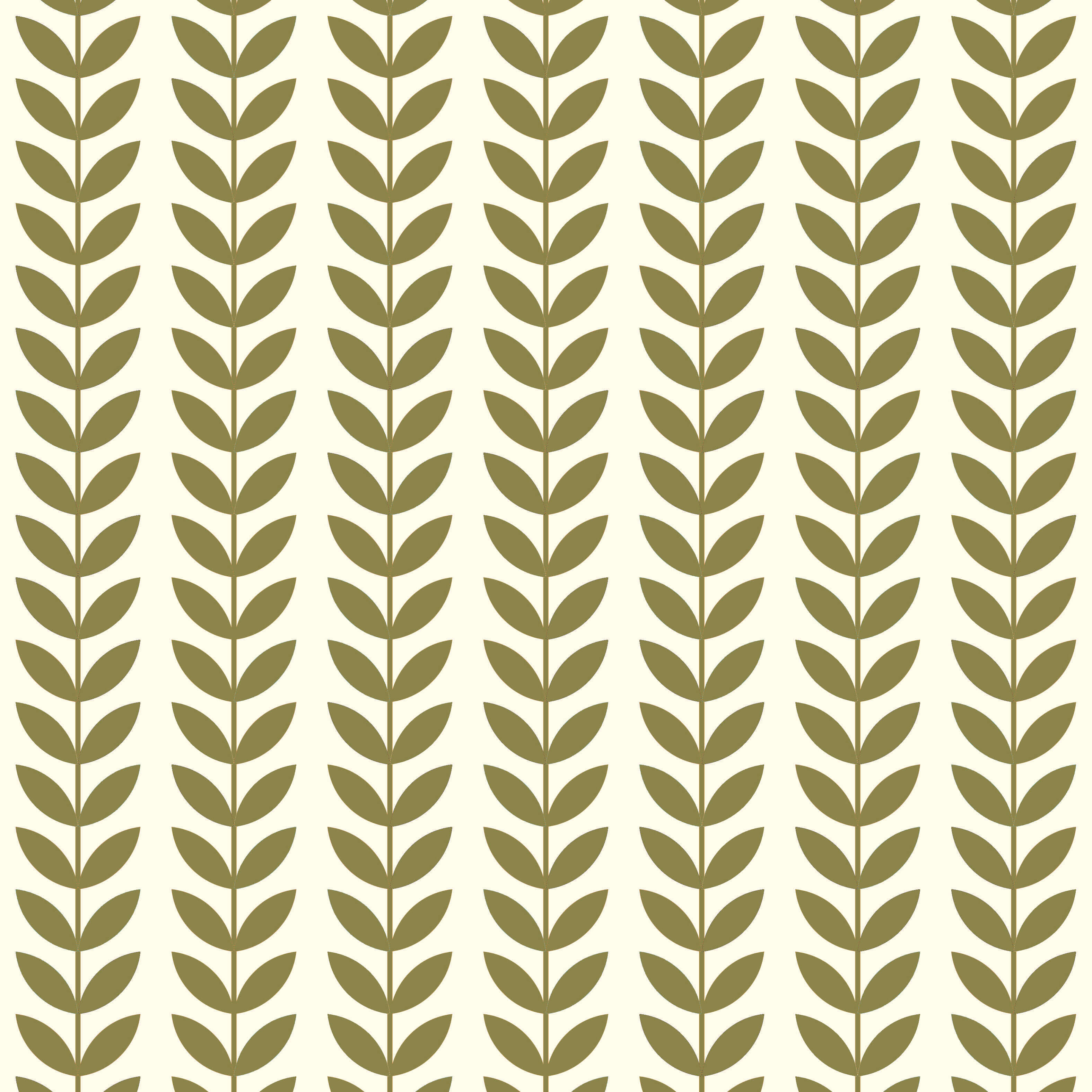 Flatlay of olive modern leaf pattern printed on UK-made linen blend curtain fabric