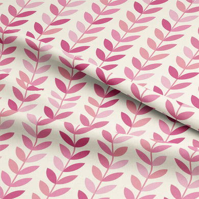 Close-up of the high-quality, soft cotton fabric in a beautiful shade of pink