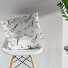 Scissors & Thread Cotton Curtain Fabric - White - High-quality white curtain fabric perfect for creating stylish and timeless window treatments