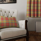 Elevate your interior design with the Sheil Plaid Linen Curtain Fabric - Red, a stunning and durable fabric that offers both privacy and a touch of traditional charm with its rich red plaid pattern