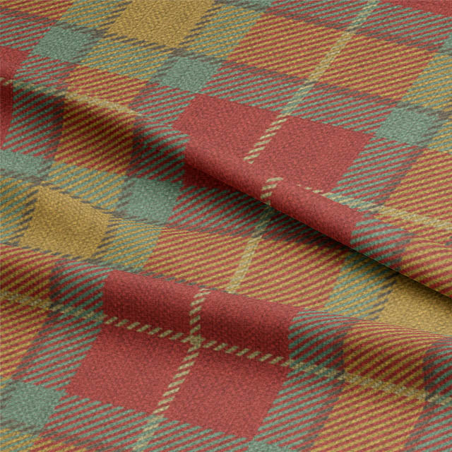  Add a pop of color and style to your home decor with the Sheil Plaid Linen Curtain Fabric - Red, featuring a timeless red plaid design and made from premium linen material for a sophisticated look 