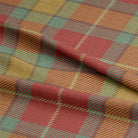 Add a pop of color and style to your home decor with the Sheil Plaid Linen Curtain Fabric - Red, featuring a timeless red plaid design and made from premium linen material for a sophisticated look
